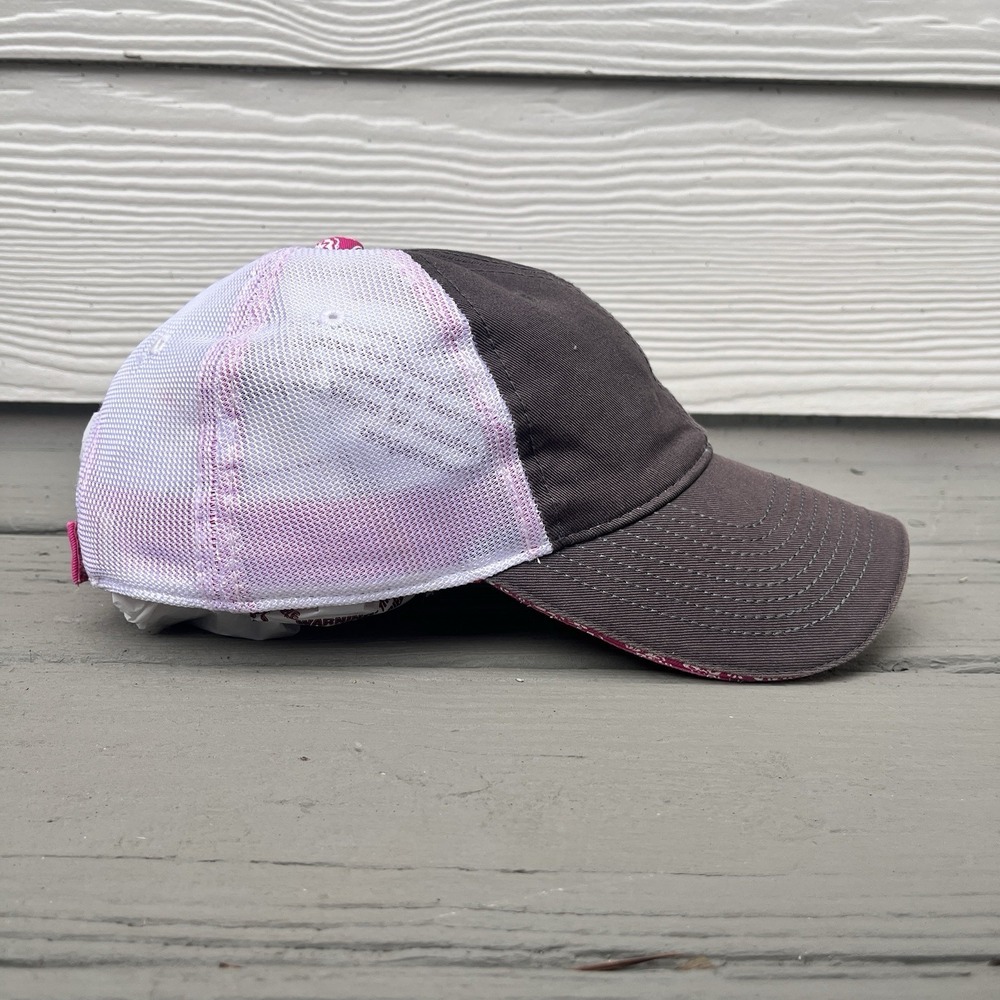 Atlanta Motor Speedway Nascar Gray Pink Adjustable Trucker Hat - Picture 5 of 9